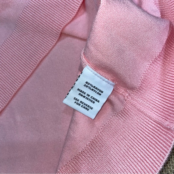 525 NWT! Flamingo Pink One Shoulder Turtleneck Top Size L - Picture 5 of 9